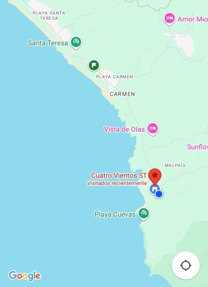 Cuatro Vientos Lodge & Apartments - Mal Pais, Costa Rica Playa Santa Teresa  エクステリア 写真